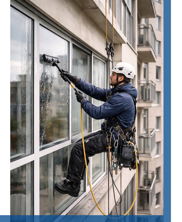 Мойка балконного остекления в Ялуторовске от 3615 р. | ВЫСОТНИК-Лтр