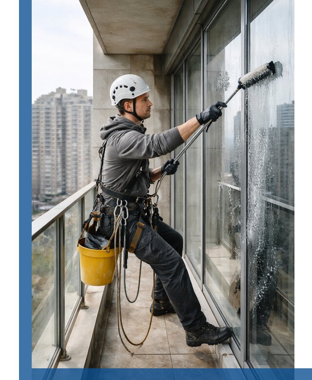 Профессиональная мойка балконного остекления в Ялуторовске