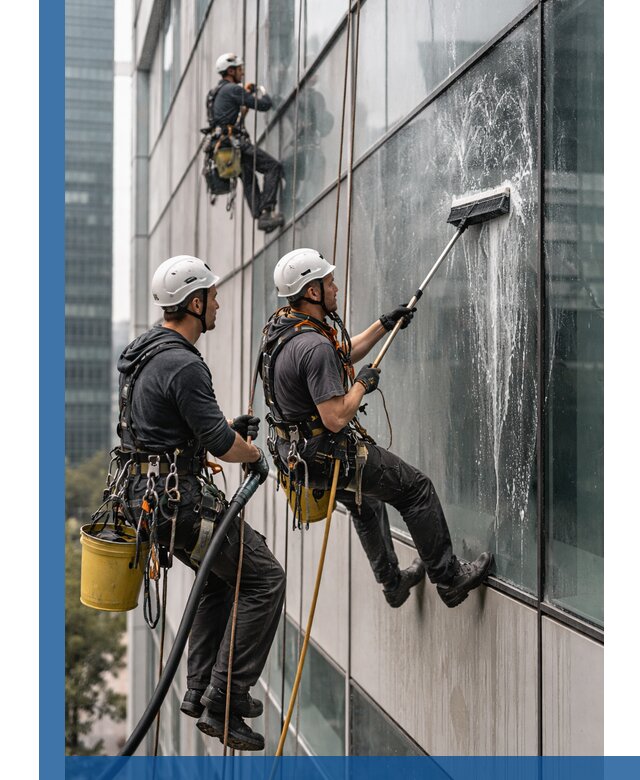 Профессиональная высотная мойка фасадов зданий в Ялуторовске