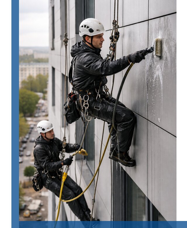 Профессиональная мойка фасада из композита в Ялуторовске