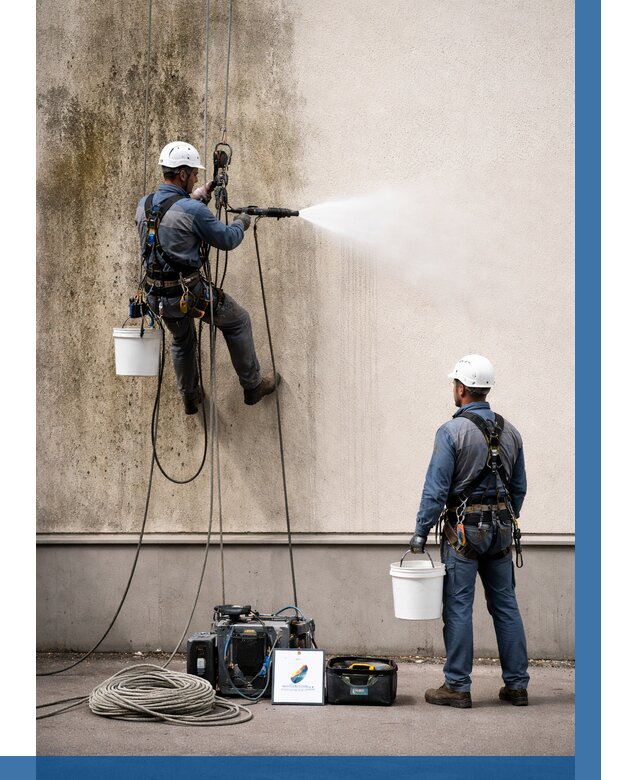 Очистка фасада от плесени в Ялуторовске от 310 р. | ВЫСОТНИК-Лтр