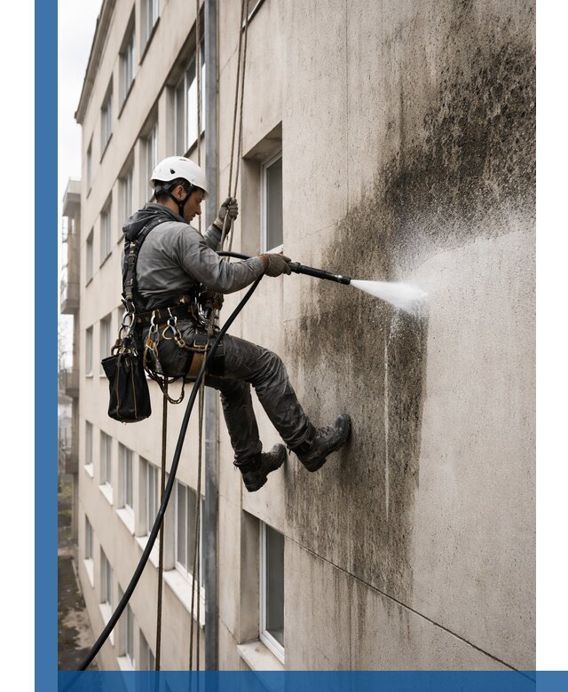 Профессиональная очистка фасадов от плесени в Ялуторовске