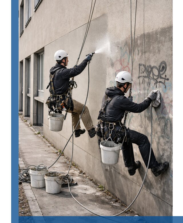 Антиграффити покрытие фасада с защитой от надписей в Ялуторовске