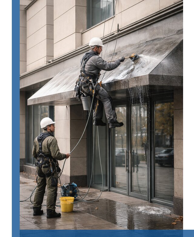 Профессиональная мойка козырьков и навесов в Ялуторовске