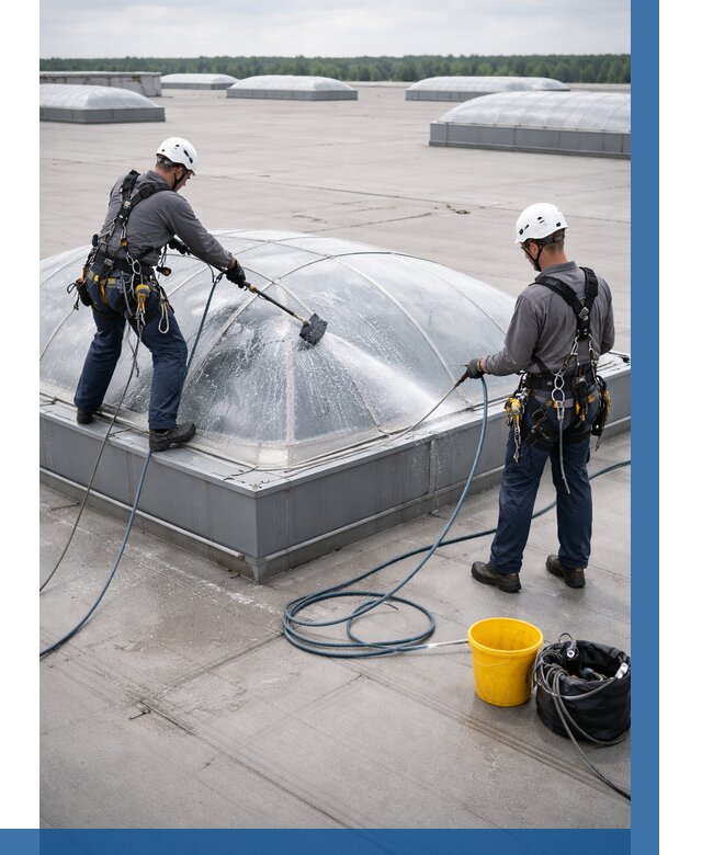 Мойка зенитных фонарей в Ялуторовске, заказать от 4648 р. | ВЫСОТНИК-Лтр