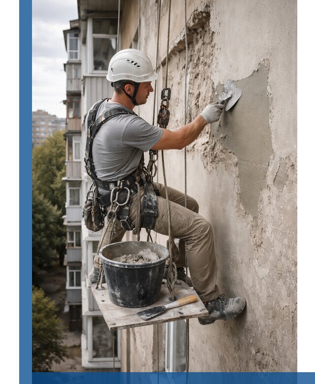 Восстановление фасадной штукатурки в Ялуторовске с гарантией качества