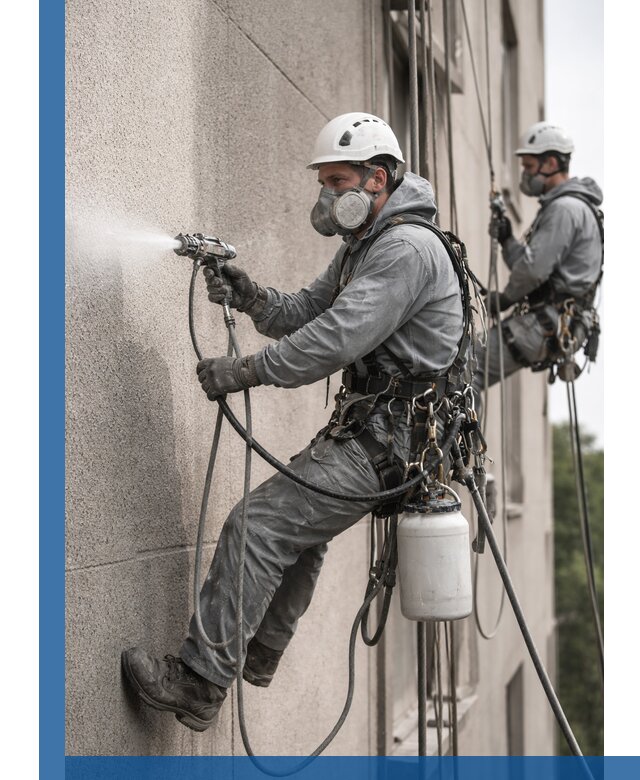 Безвоздушная покраска фасадов зданий в Ялуторовске профессионально