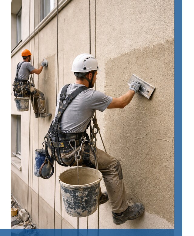 Декоративная штукатурка фасада в Ялуторовске от 1239 р. | ВЫСОТНИК-Лтр