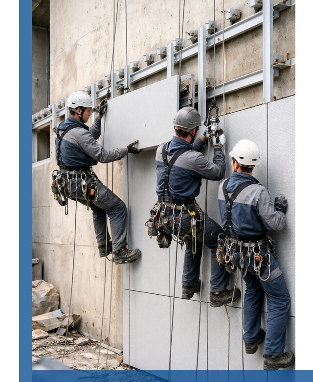 Монтаж вентилируемого фасада в Ялуторовске под ключ с гарантией качества