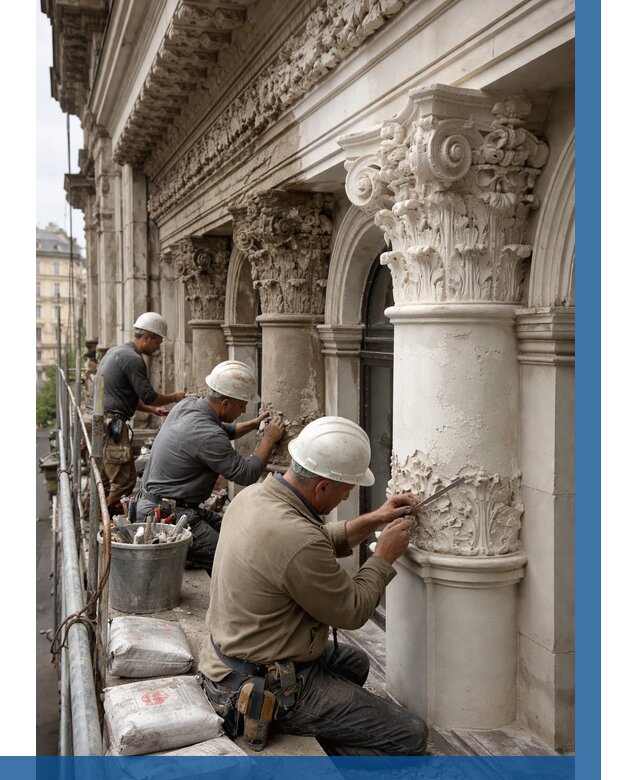 Реставрация фасадной лепнины в Ялуторовске от 2582 р. | ВЫСОТНИК-Лтр