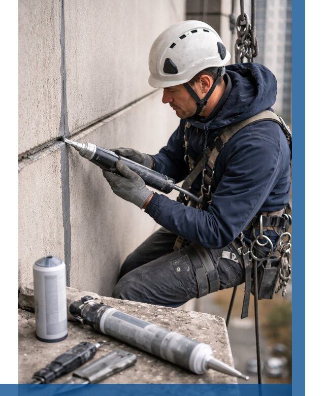 Вторичная герметизация швов в Ялуторовске от 465 р. | ВЫСОТНИК-Лтр