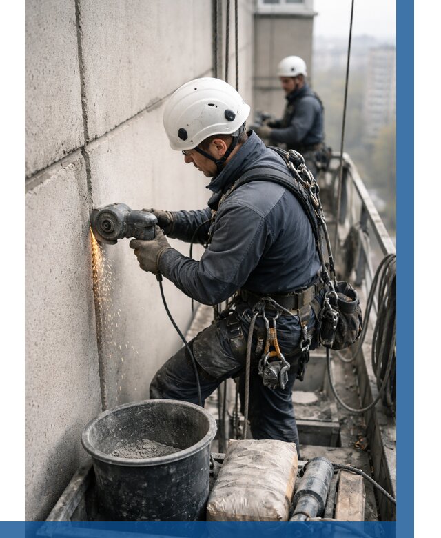 Штробление межпанельных швов в Ялуторовске от 1239 р. | ВЫСОТНИК-Лтр