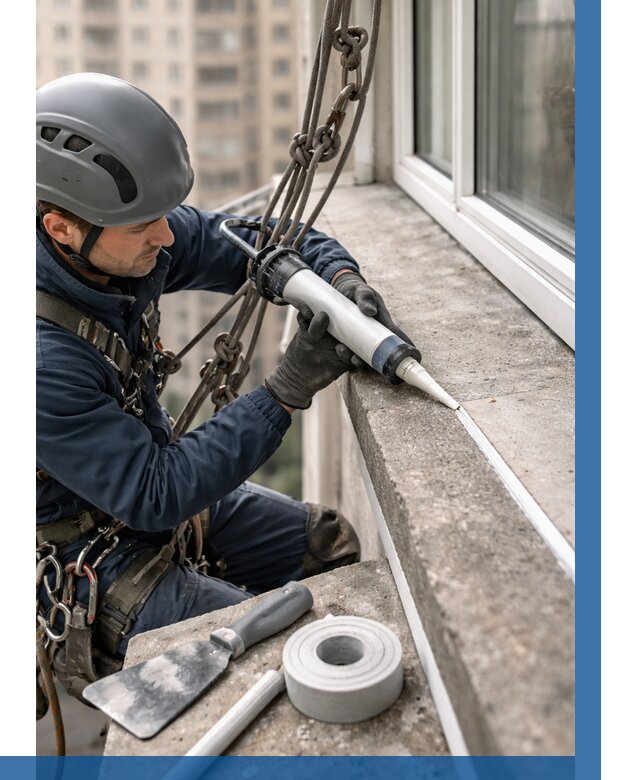 Герметизация балконного козырька в Ялуторовске от 4648 р. | ВЫСОТНИК-Лтр