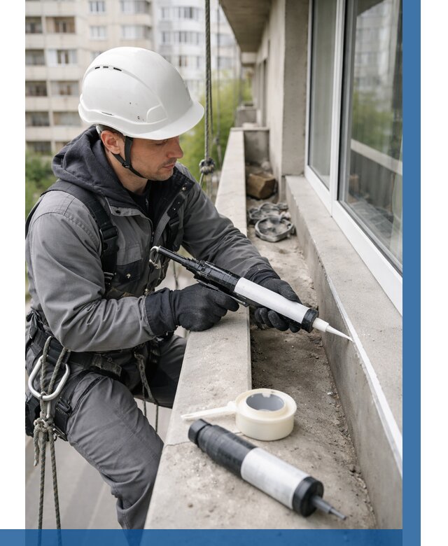 Герметизация швов лоджии в Ялуторовске от 4648 р. | ВЫСОТНИК-Лтр