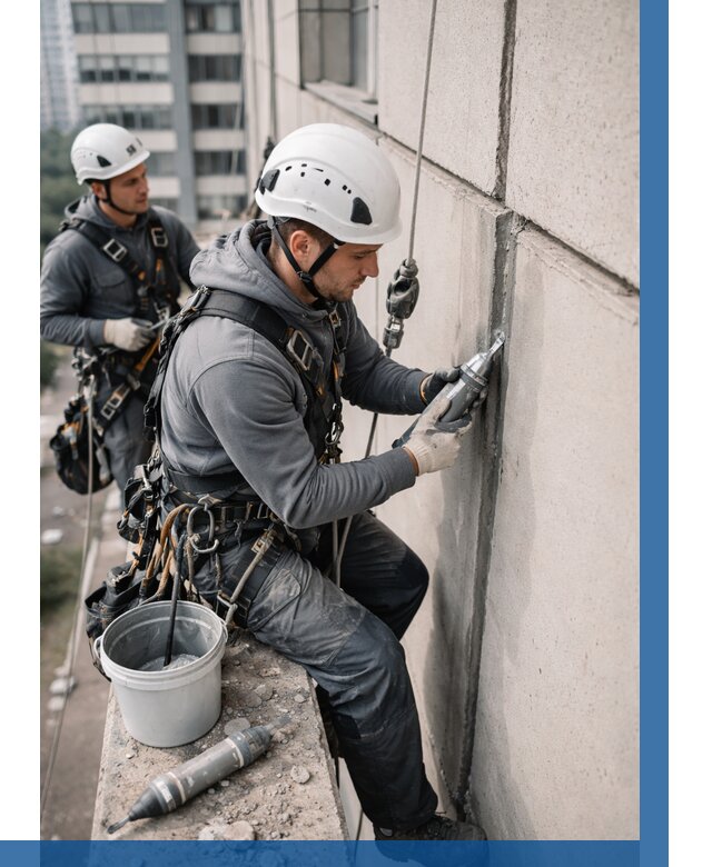 Ремонт деформационных швов здания в Ялуторовске от 1033 р. | ВЫСОТНИК-Лтр