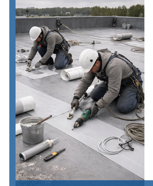 Ремонт мембранной кровли в Ялуторовске качественно и с гарантией