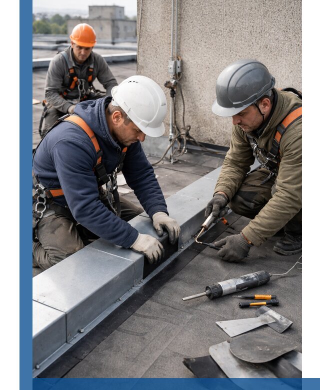 Ремонт кровельных примыканий в Ялуторовске профессионально