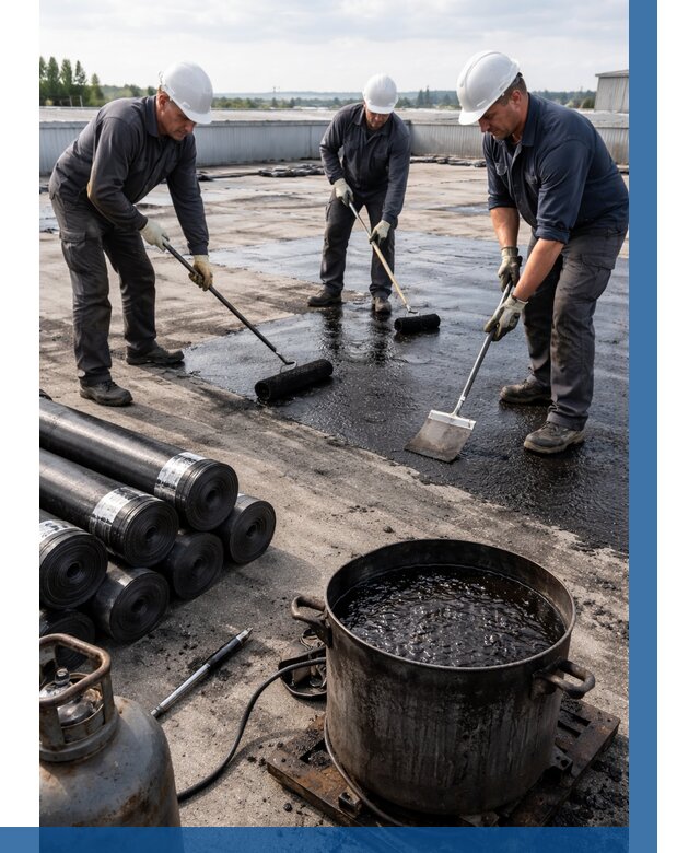 Гидроизоляция кровли мастикой в Ялуторовске от 620 р. | ВЫСОТНИК-Лтр