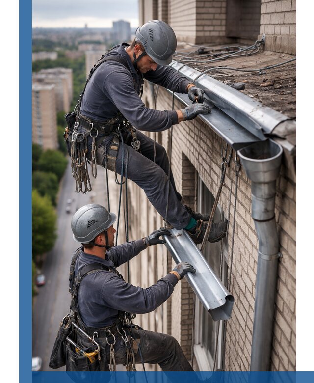 Ремонт водосточных желобов в Ялуторовске, быстро и качественно