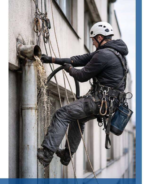 Прочистка водосточных труб в Ялуторовске от 3615 р. | ВЫСОТНИК-Лтр