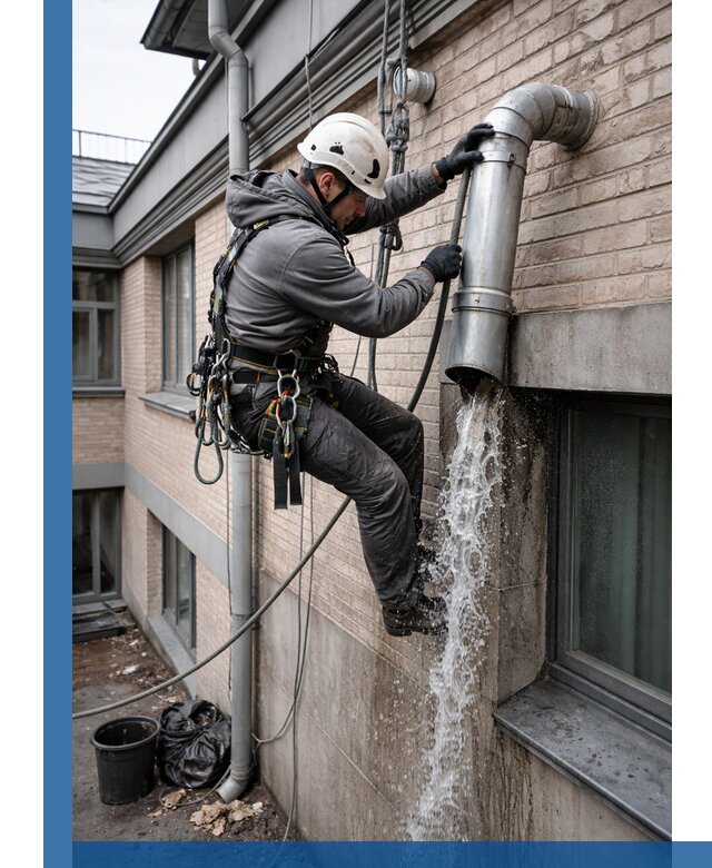 Профессиональная прочистка водосточных труб в Ялуторовске с гарантией