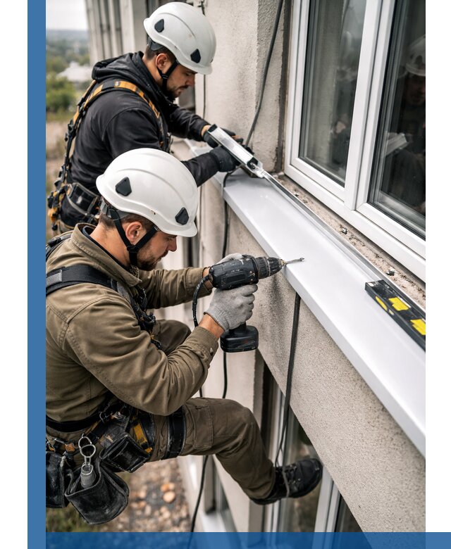 Профессиональный монтаж оконных отливов и отведения воды в Ялуторовске