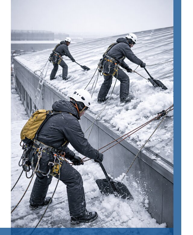 Очистка навесов от снега в Ялуторовске от 4648 р. | ВЫСОТНИК-Лтр