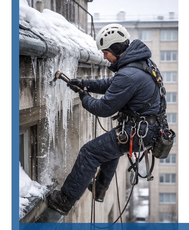 Удаление наледи и чистка водостоков в Ялуторовске оперативно и безопасно
