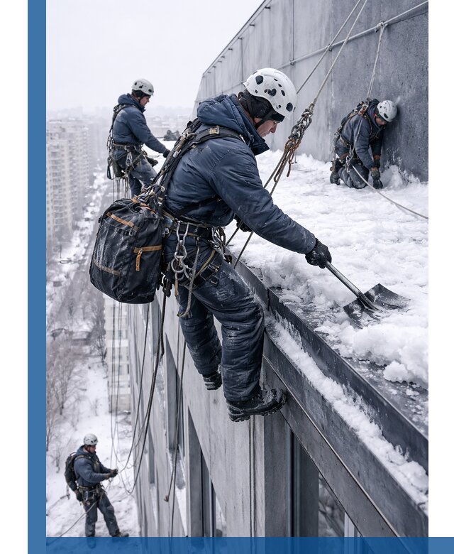 Абонентское обслуживание кровли зимой в Ялуторовске регулярный уход