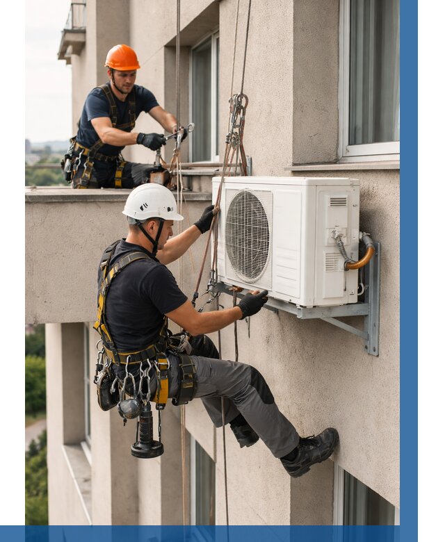 Монтаж внешнего блока кондиционера в Ялуторовске от 6714 р. | ВЫСОТНИК-Лтр