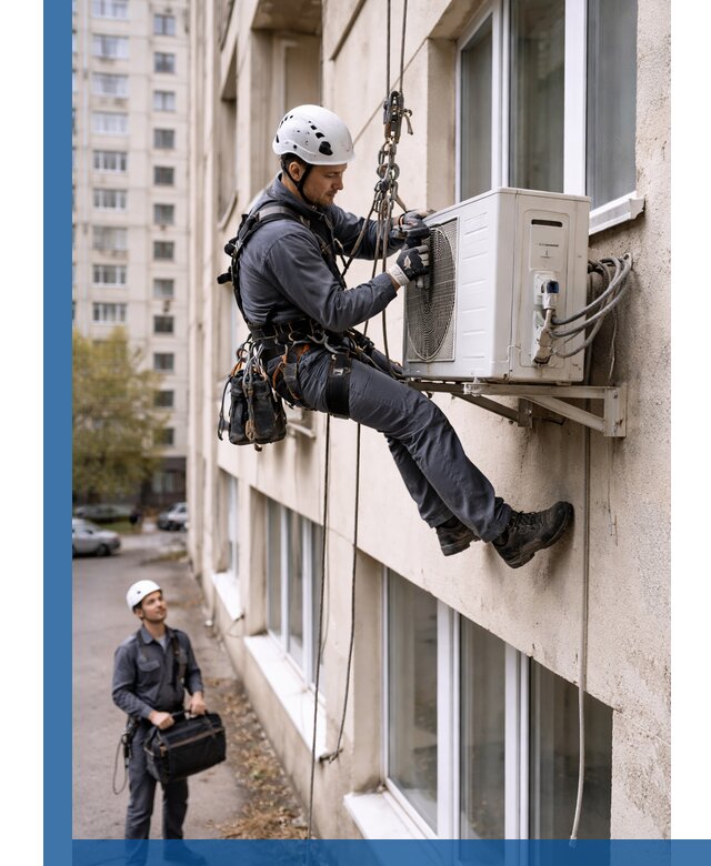 Демонтаж внешнего блока кондиционера в Ялуторовске профессионально