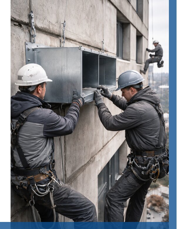 Монтаж вентиляционных коробов в Ялуторовске от 3099 р. | ВЫСОТНИК-Лтр