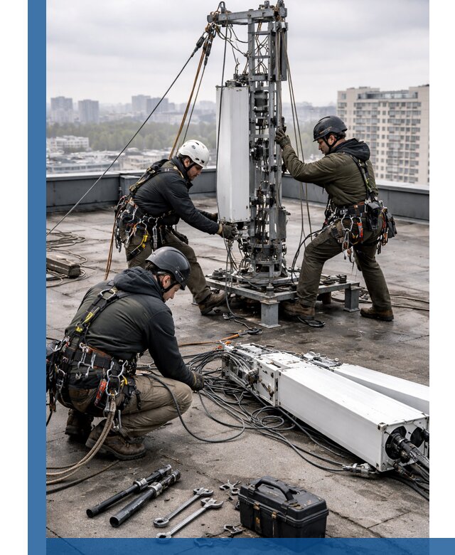 Демонтаж антенн на крыше зданий в Ялуторовске с гарантией