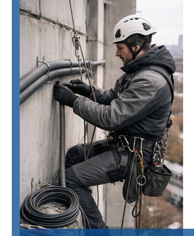 Профессиональный монтаж гофры для кабеля в Ялуторовске с гарантией