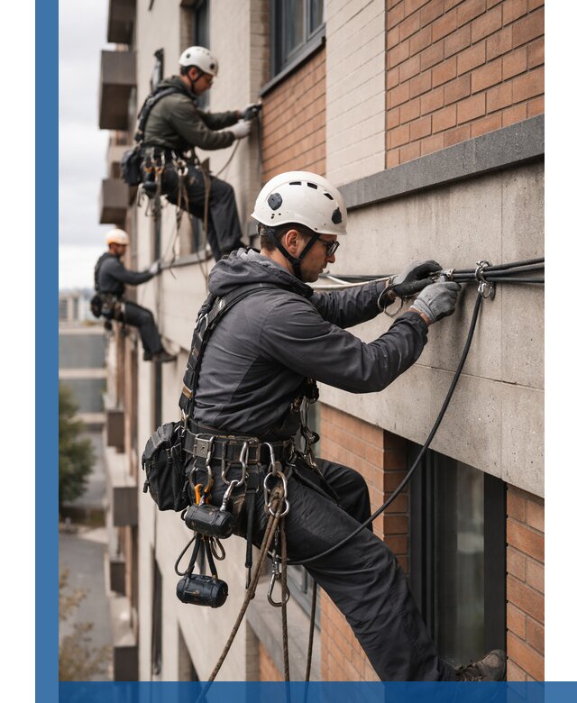 Крепление кабеля на фасаде монтаж и крепеж в Ялуторовске