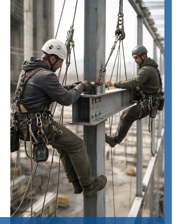 Монтаж металлоконструкций на высоте в Ялуторовске от 3615 р. | ВЫСОТНИК-Лтр