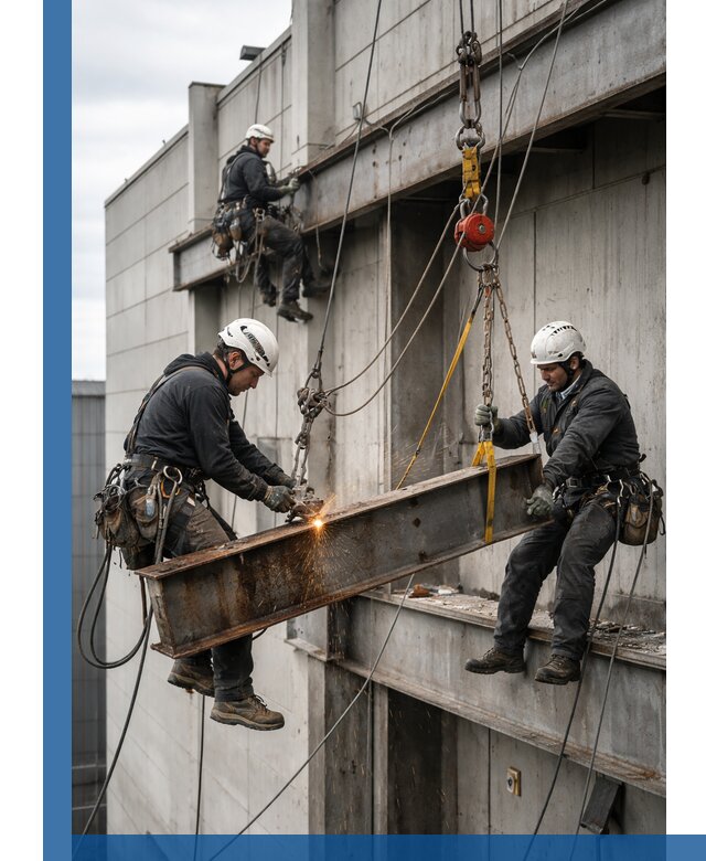 Демонтаж металлоконструкций на высоте в Ялуторовске под ключ