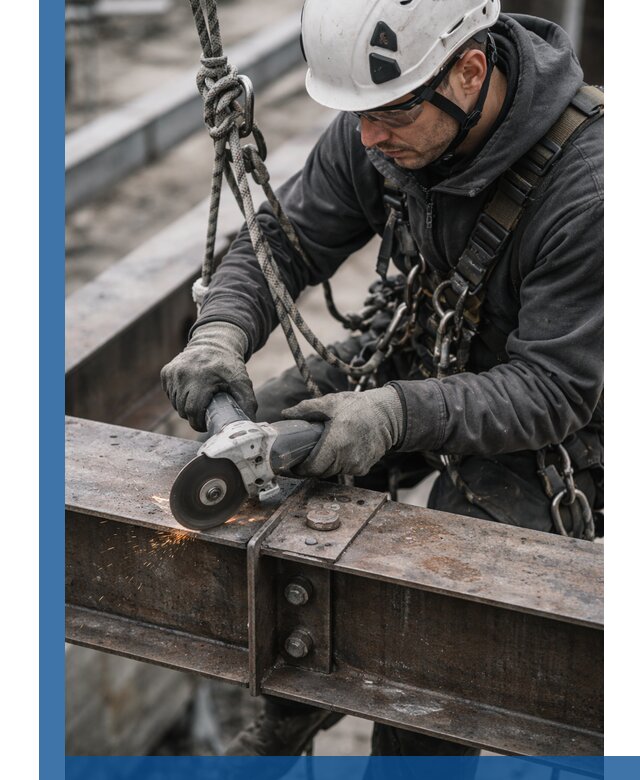 Резка металла на высоте в Ялуторовске для зданий и конструкций