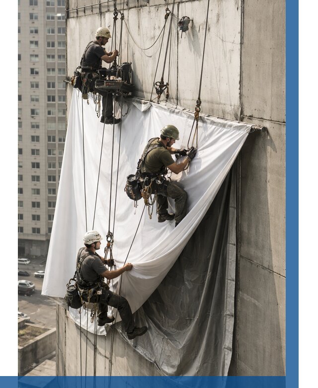Замена баннерного полотна в Ялуторовске от 6714 р. | ВЫСОТНИК-Лтр—заказать