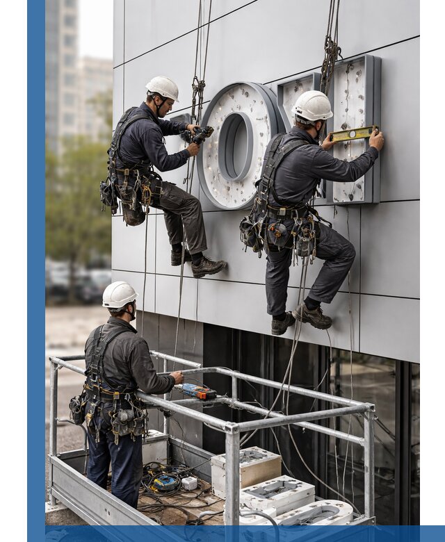 Профессиональный монтаж световых букв в Ялуторовске под ключ