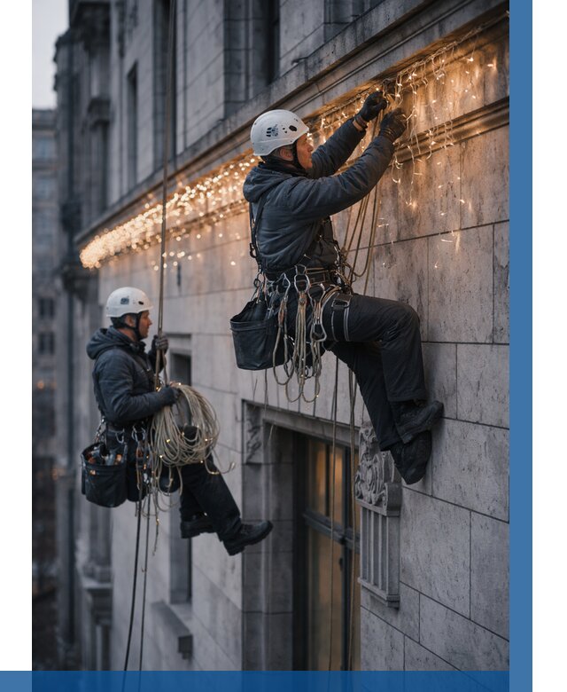 Монтаж новогодней иллюминации в Ялуторовске от 8780 р. | ВЫСОТНИК-Лтр