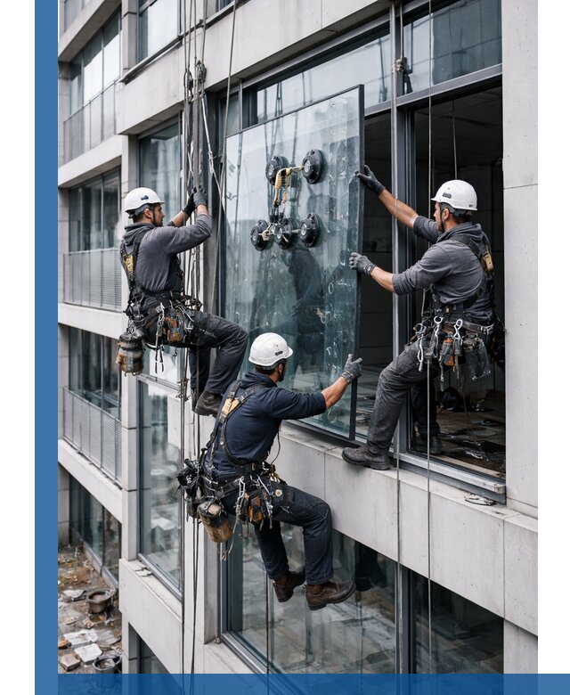 Фасадное остекление и монтаж витражей зданий в Ялуторовске под ключ