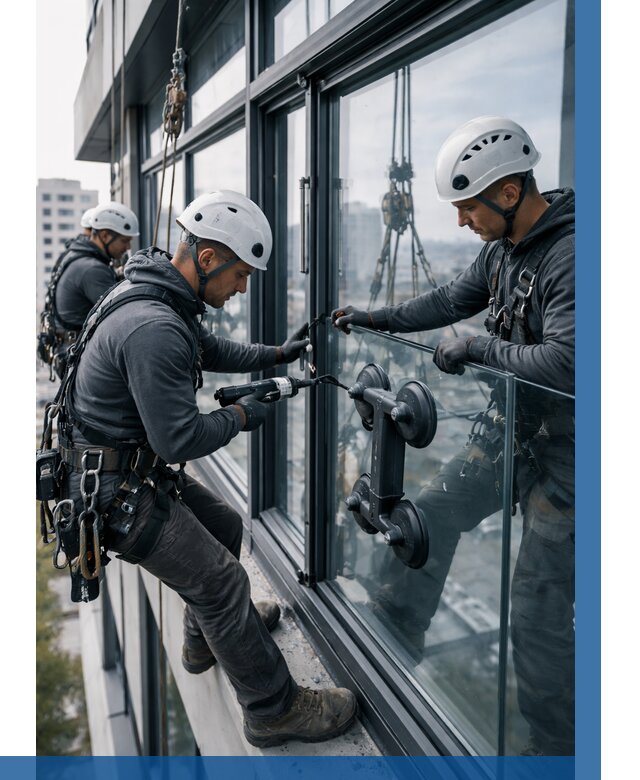 Витражное остекление зданий в Ялуторовске от 3615 р. | ВЫСОТНИК-Лтр