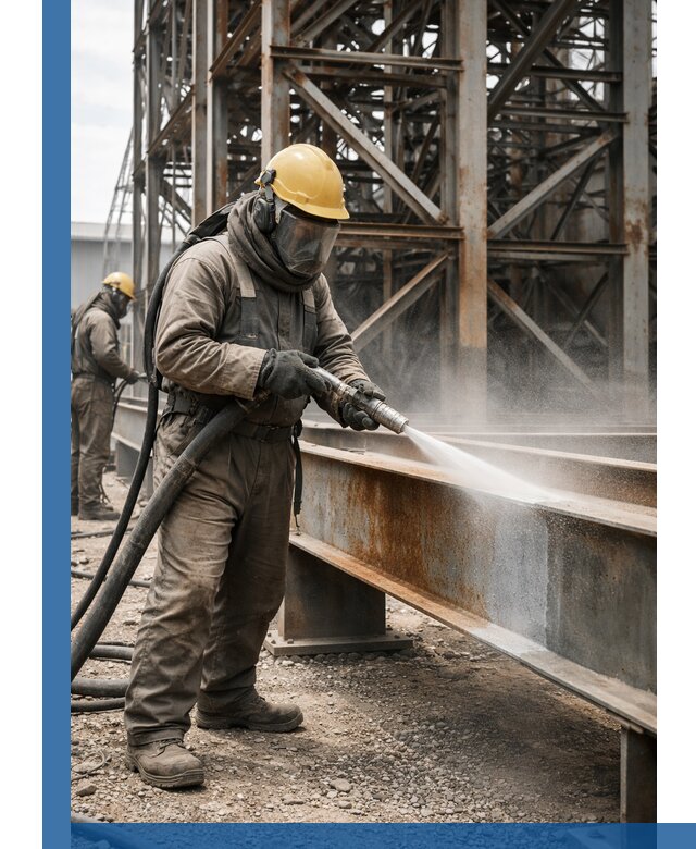 Пескоструйная очистка металлоконструкций в Ялуторовске промышленная