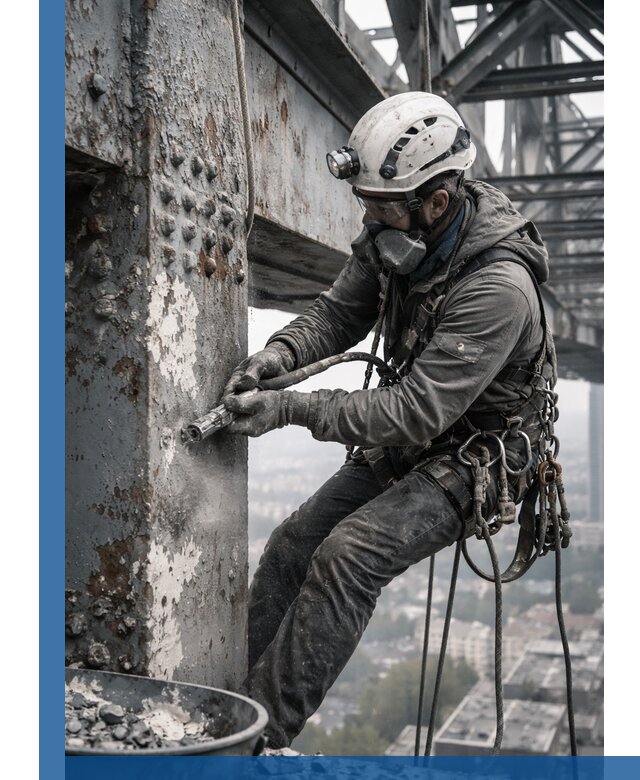 Удаление старой краски с металлических конструкций в Ялуторовске