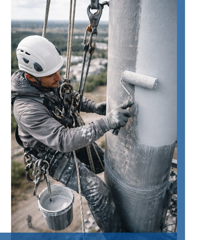 Покраска мачт связи под ключ в Ялуторовске от 878 р. | ВЫСОТНИК-Лтр