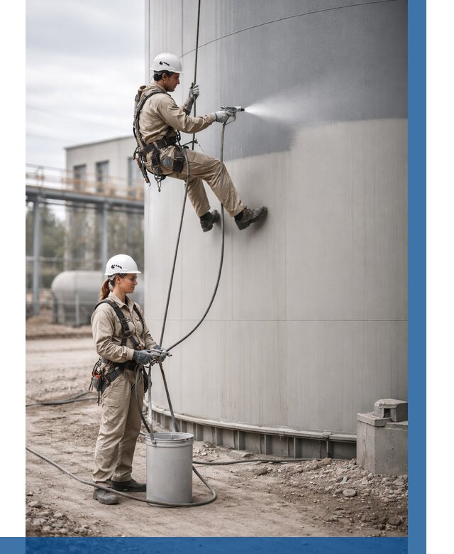 Покраска резервуаров в Ялуторовске от 1239 р. | ВЫСОТНИК-Лтр — заказать