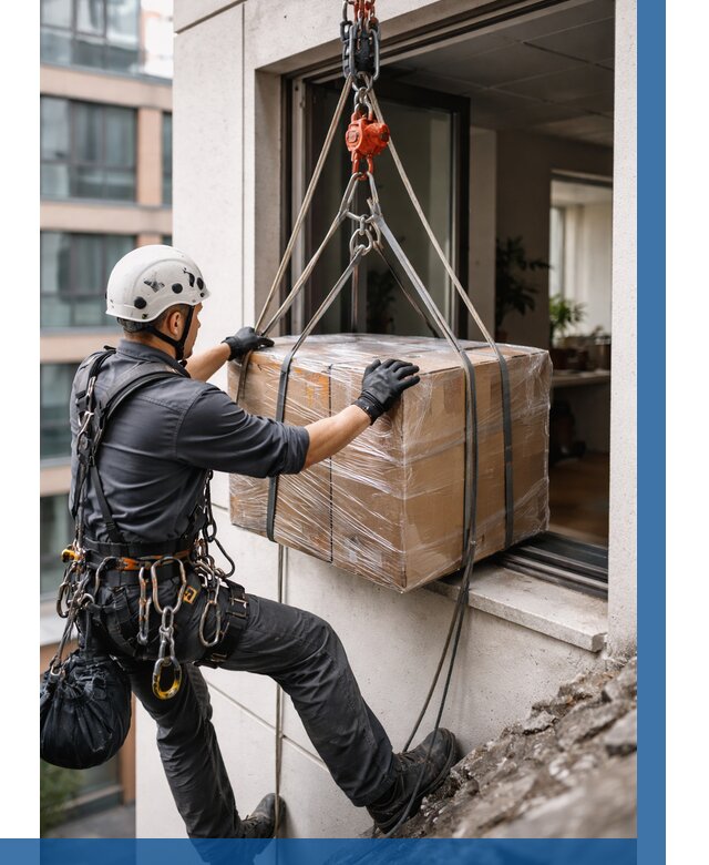 Подъем груза через окно в Ялуторовске от 4648 р. | ВЫСОТНИК-Лтр