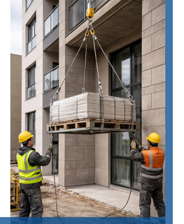 Подъем керамогранита на этаж в Ялуторовске от 3615 р. | ВЫСОТНИК-Лтр