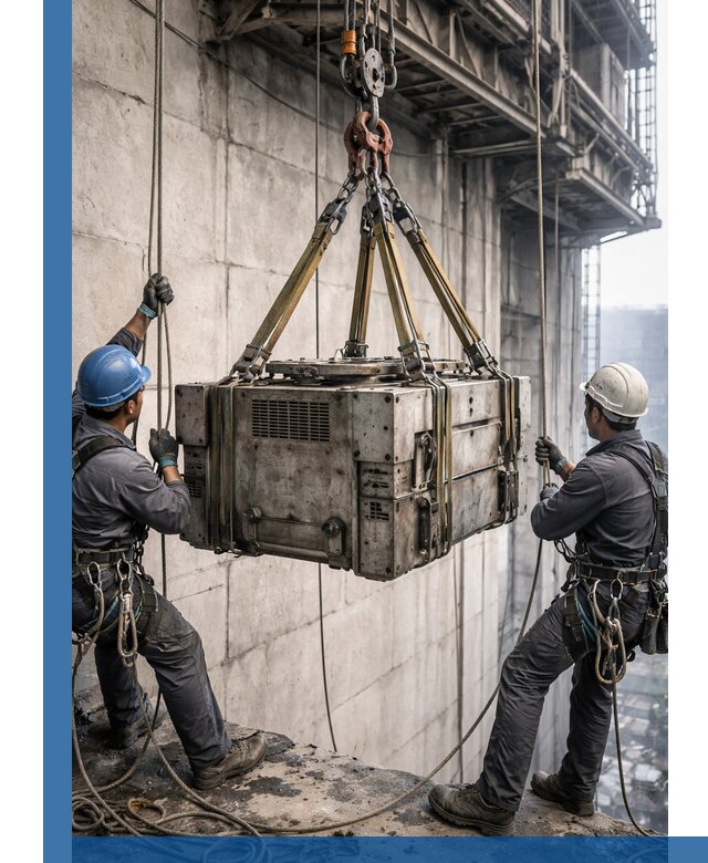 Такелажные работы на высоте, подъем и монтаж грузов в Ялуторовске